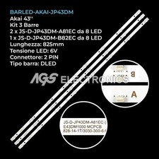 KIT 3 BARRE STRIP LED TV AKAI