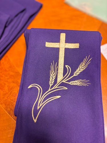 Stola liturgica viola con - liturgica,