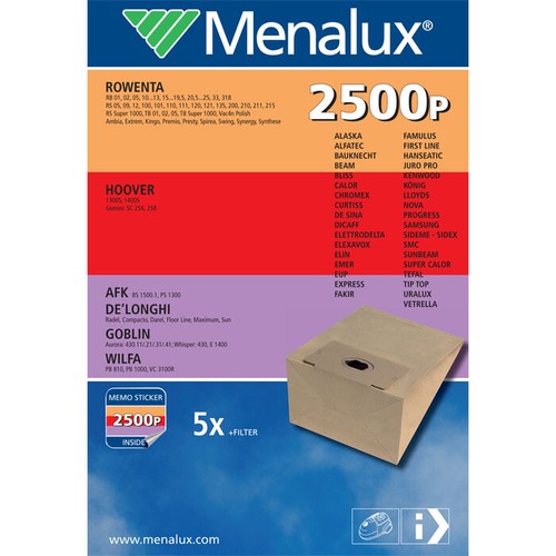 Menalux 2500p sacchi - menalux,