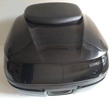 KIT BAULETTO 37 LITRI PIAGGIO MP3 300 NERO LUCIDO + PIASTRA PER FISSAGGIO