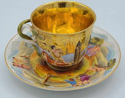 Antica tazza piattino 1800 - tazza, e