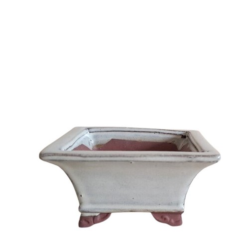 Vaso bonsai smaltato - , quadrato