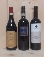 LOTTO 3 BOTTIGLIE DI VINO - Barolo, Barbaresco, Brunello Di Montalcino 