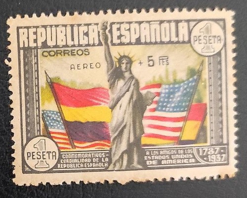 Spagna 1938 usa anniv - usa,