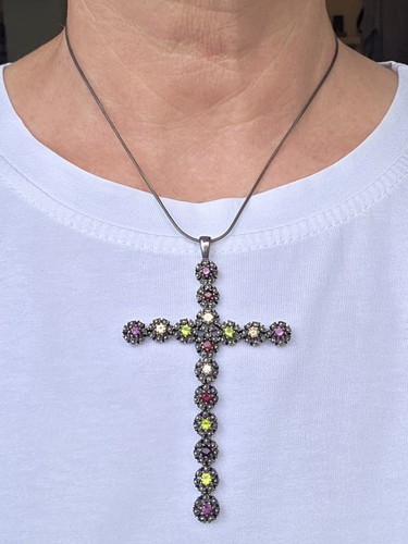 Collana croce argento - croce, 925