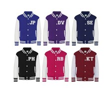 Giacca Varsity Bambini Personalizzata, Iniziali Personalizzate, Ragazze, Ragazzi, Cappotto, Baseball