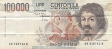 Italy  100,000  Lire  D