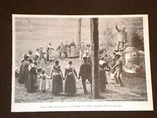 Moda e costume nel 1905 Scena della farsa rustica Il Folletto di Natale