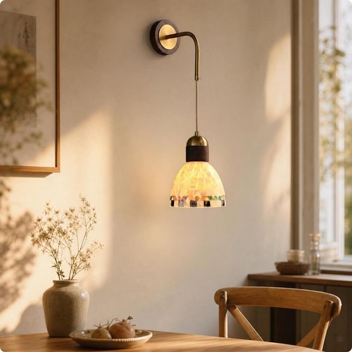 Lampada parete legno - da,