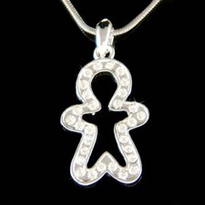 Pan di Zenzero Man Biscotti ~ Fatto Con Swaroski Cristallo Carino Natale Vacanza