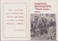 Parma COMITATO ANTIFASCISTA MARIO LUPO tessera 1972