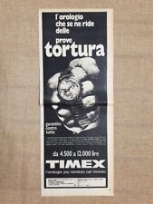 Orologio Timex Pubblicità vintage anni '70