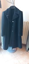 cappotto donna nero lungo lana come nuovo 70% alpaca  20 % lana 10% poliestere.