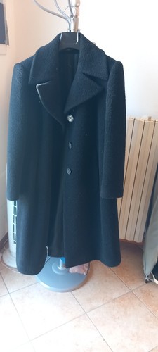 Cappotto donna nero lungo lana - donna,
