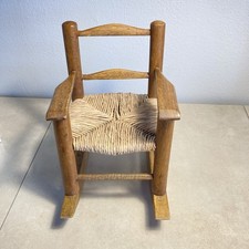 VTG Doll-Sized Wooden Rocking