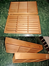 2 PORTA MUSICASSETTE in legno