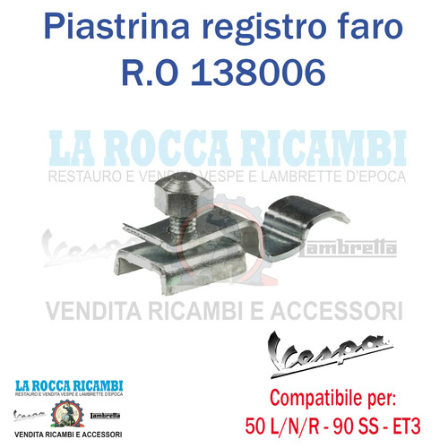 Piastrina registro fermo faro - piastrina,