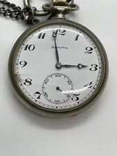 Orologio Da Tasca Zenith Raro Con Scatola In Legno  Originale