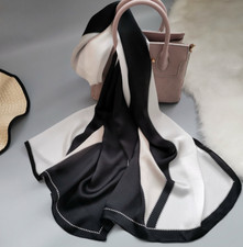 Sciarpa donna 100% raso seta