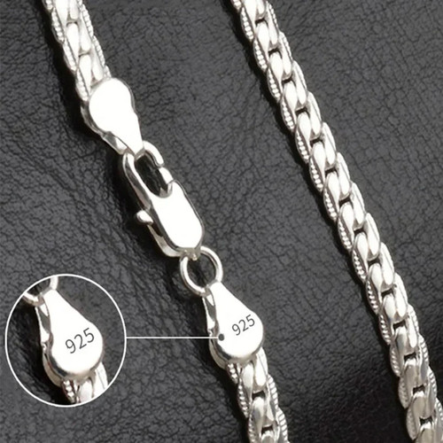 Collana tono argento - 20-60, cm