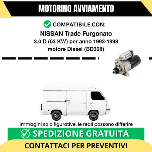 Motorino avviamento nissan - motorino,