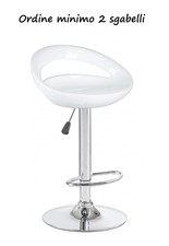 Sgabello bar abs nuovo bianco - bar,