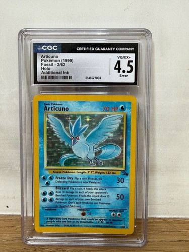 Carta errore pokemon fossil - carta,