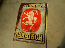 insegna vintage Birra Caratsch