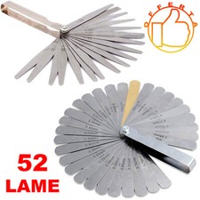 SPESSIMETRO LAME MISURAZIONE SPESSORE 0,04 - 1,0mm IN ACCIAIO - 52 LAMINE
