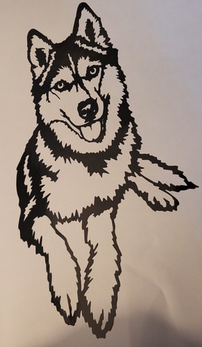 Adesivo vinile wolf husky - adesivo,