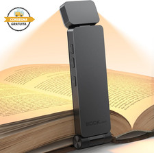 Luce per Lettura Libri a Letto, Ricaricabile USB, 3 Colori E 3 Luminosità Regola
