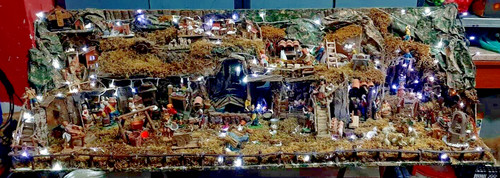 Presepe artigianale completo - presepe,
