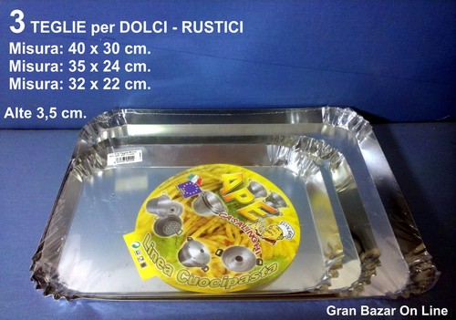 Pasqua teglia tris pz - teglia,