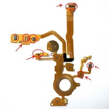 NUOVO per Canon 6D2 cavo posteriore menu guscio posteriore tastiera grande flex con presa