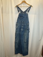 Vintage Duck Head Overalls Denim Made In USA  32x34 100% Cotton