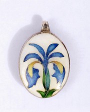 Spilla In Smalto Floreale