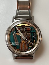FABBRICA RESTAURATA BULOVA ACCUTRON 214 1973 N3 SPACEVIEW CON ANELLO CAPITOLO