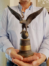 Antica scultura bronzo aquila - scultura,