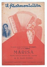 Spartito G. San Cono MARISA IL fisarmonicista 1947 - FISARMONICA Cuminatto