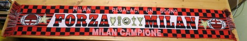 Sciarpa vintage calcio milan - vintage, :
