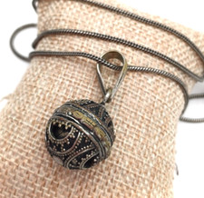 CIONDOLO RICHIAMA ANGELI - SFERA IN METALLO BERBERO