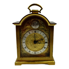 Orologio SWISA TEMPUS FUGIT Pendola da tavolo manuale in Ottone Epoca anni  80