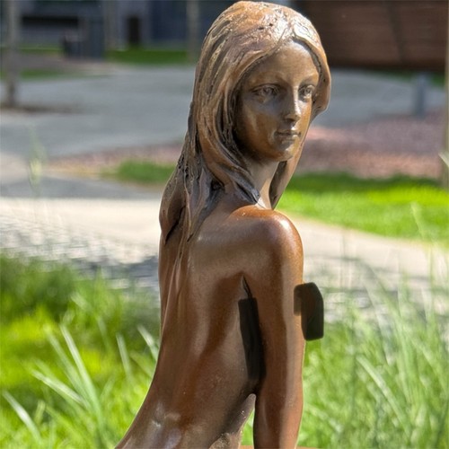 Statua bronzo donna scultura - bronzo,
