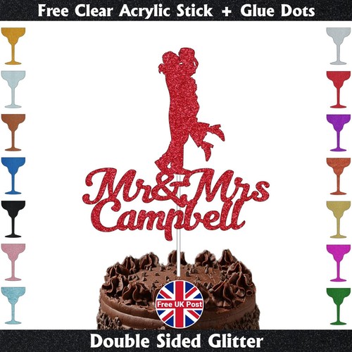 Cake topper mrs - &,