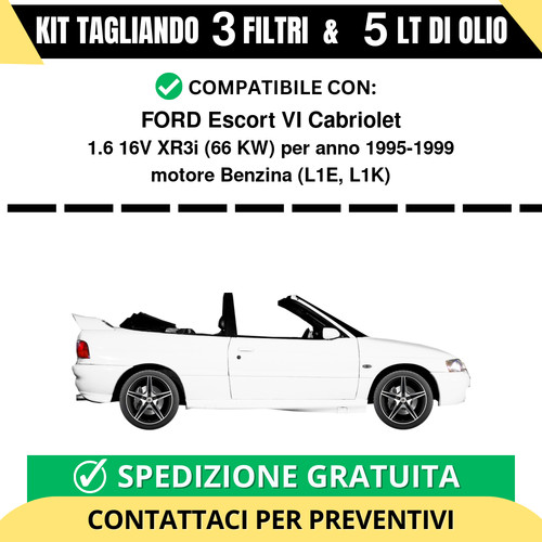 Tagliando per ford - per, escort