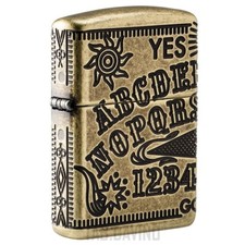 ZIPPO ACCENDINO OUIJA BOARD DESIGN 49001 ARMOR MULTICUT ZIPPO ORIGINAL USA