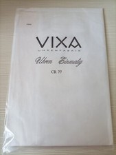 VIXA Uhrenfabrik certificato di proprietà ed autenticità orologio CR 77 NUOVO 