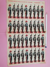 G126 soldatini carta stella 6 carabinieri garibaldini bersaglieri fanteria avier