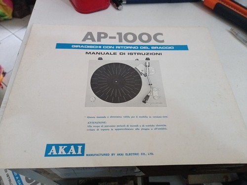 Akai giradischi 100c - akai, ap-100c