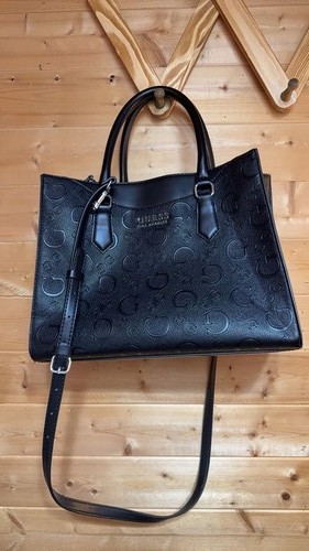 Guess black embossed logo - guess,